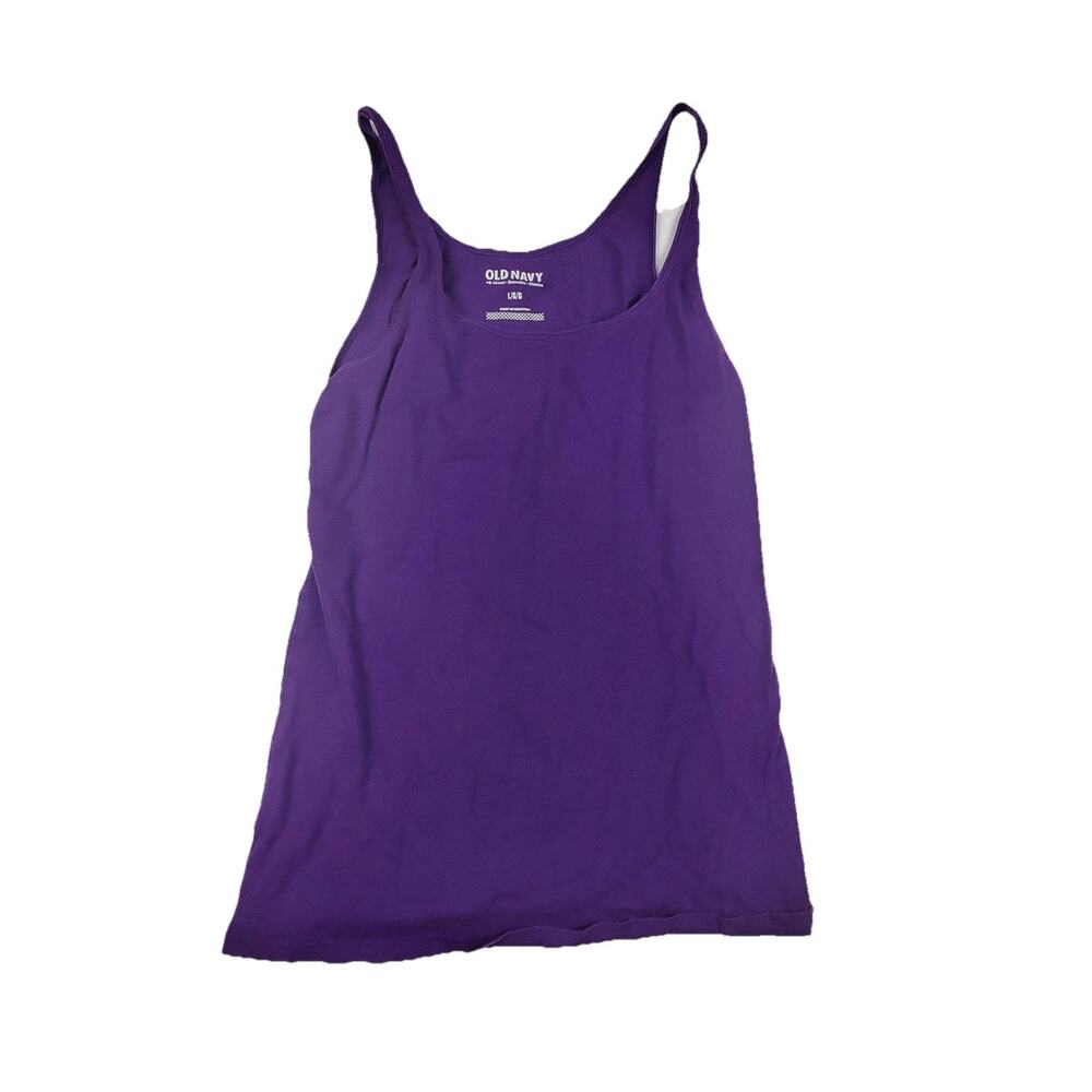 Old Navy Tank Top Womens Large Purple Stretch Jersey Scoop Neck Camisole